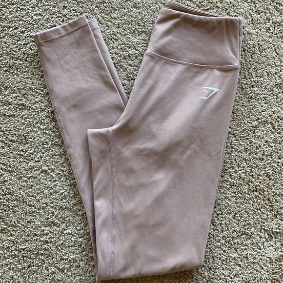 Gymshark dreamy legging in beige Pink Mauve Taupe Sz X-Small - Picture 2 of 6